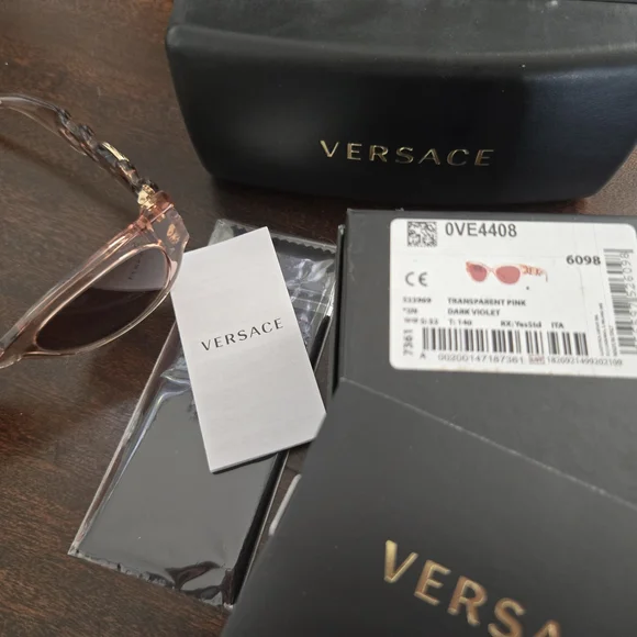 Versace Pink Sunglasses with Dark Lenses - Picture 6 of 10